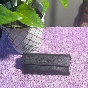 GUESS Black Leather Eyewear Case